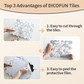 White Marble Hexagon PVC Tile Mixed Metal Silver