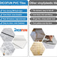 White Vintage Wood Subway PVC Tile
