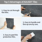3''x12'' Black Slate Subway PVC Tile