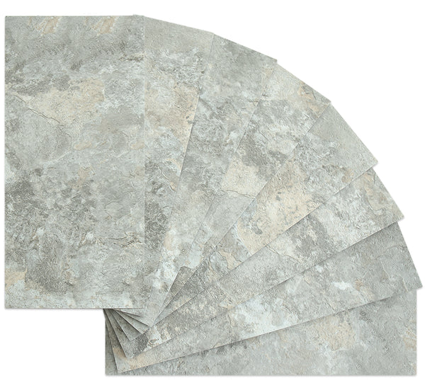 6‘’x12'' Grey and Beige Slate Subway PVC Tile