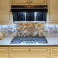 Silver Brushed Stainless Square Mosaic PVC Tile