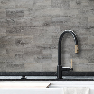 3''x6'' Dover Gray Wood Look Subway PVC Tile